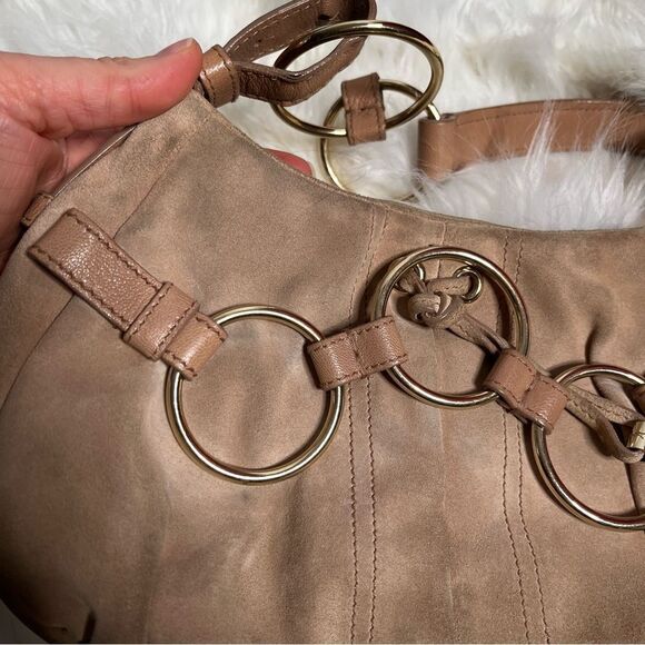 Yves saint Laurent suede bag - preowned - Picture 3 of 11